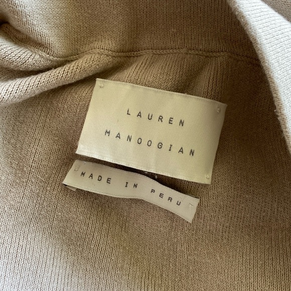 Lauren Manoogian Cream Wide Leg Pants - Picture 8 of 8